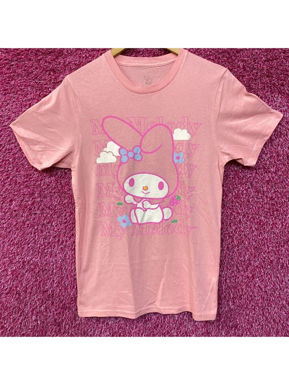 My Melody Kawaii Strawberry Fields Forever Sanrio T-Shirt Small